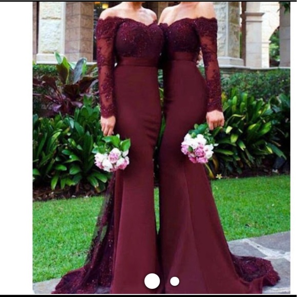 Navy wedding /prom gown size 12US - Picture 6 of 6